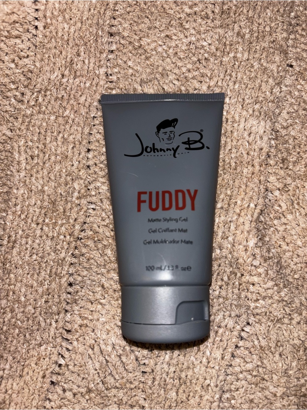Johnny B FUDDY Matte Styling Gel 3.3 oz Strong Hold